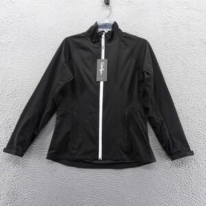 Walter Hagen Performance Golf Jacket Womens XS‎ Black Full Zip Lightweight NWT